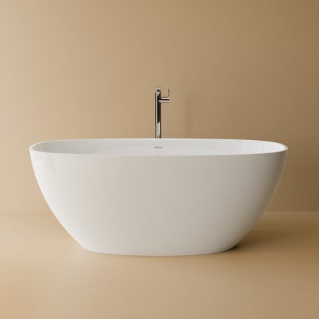 Cadă freestanding ovală din compozit mineral BT 0064 1670 INT, 167×80 cm