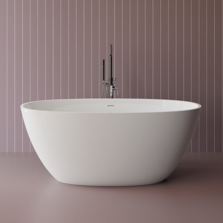 Cadă freestanding ovală din compozit mineral BT 0539 1500 INT, 150×76 cm