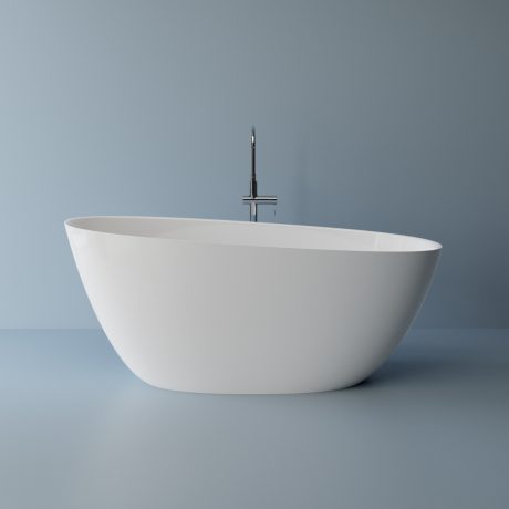 Cadă freestanding ovală din compozit mineral BT 0571 1570 INT, 157×68 cm