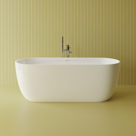 Cadă freestanding 1700 mm, cu preaplin integrat, finisaj lucios sau mat